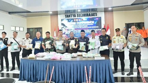 Polres Bengkalis musnahkan narkotika Rp80 miliar, 279.893 jiwa berhasil diselamatkan (foto/detik)